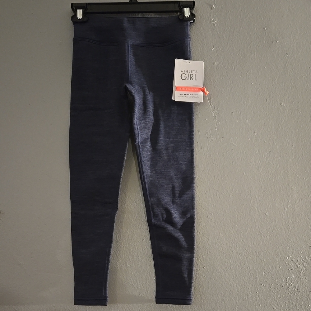 Athleta Blue Performance Leggings with Smooth Fit